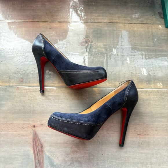 Christian Louboutin Black Defil Pump Décolleté Nappa Sz 38.5 - Picture 5 of 16